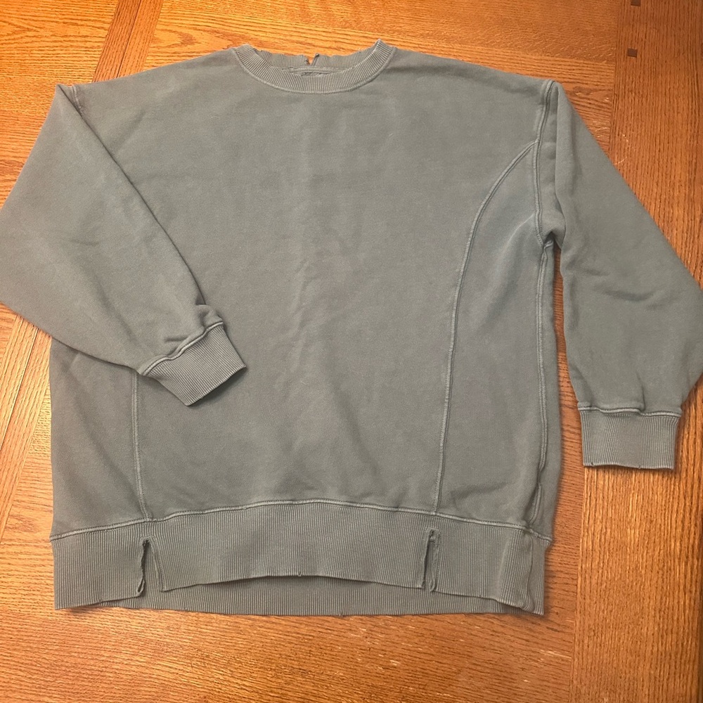 Aerie oversized forest green women’s Crewneck Sweatshirt size S